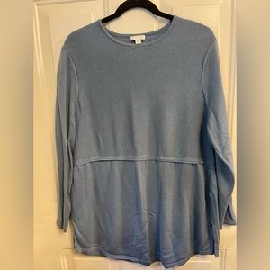 J Jill tiered blue sweater (size XL petite)